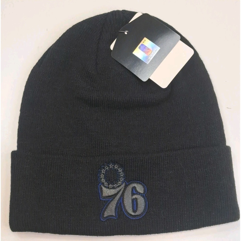 Philadelphia 76ers Knit Beanie Hat NEW Black NWT NBA‎ Basketball
